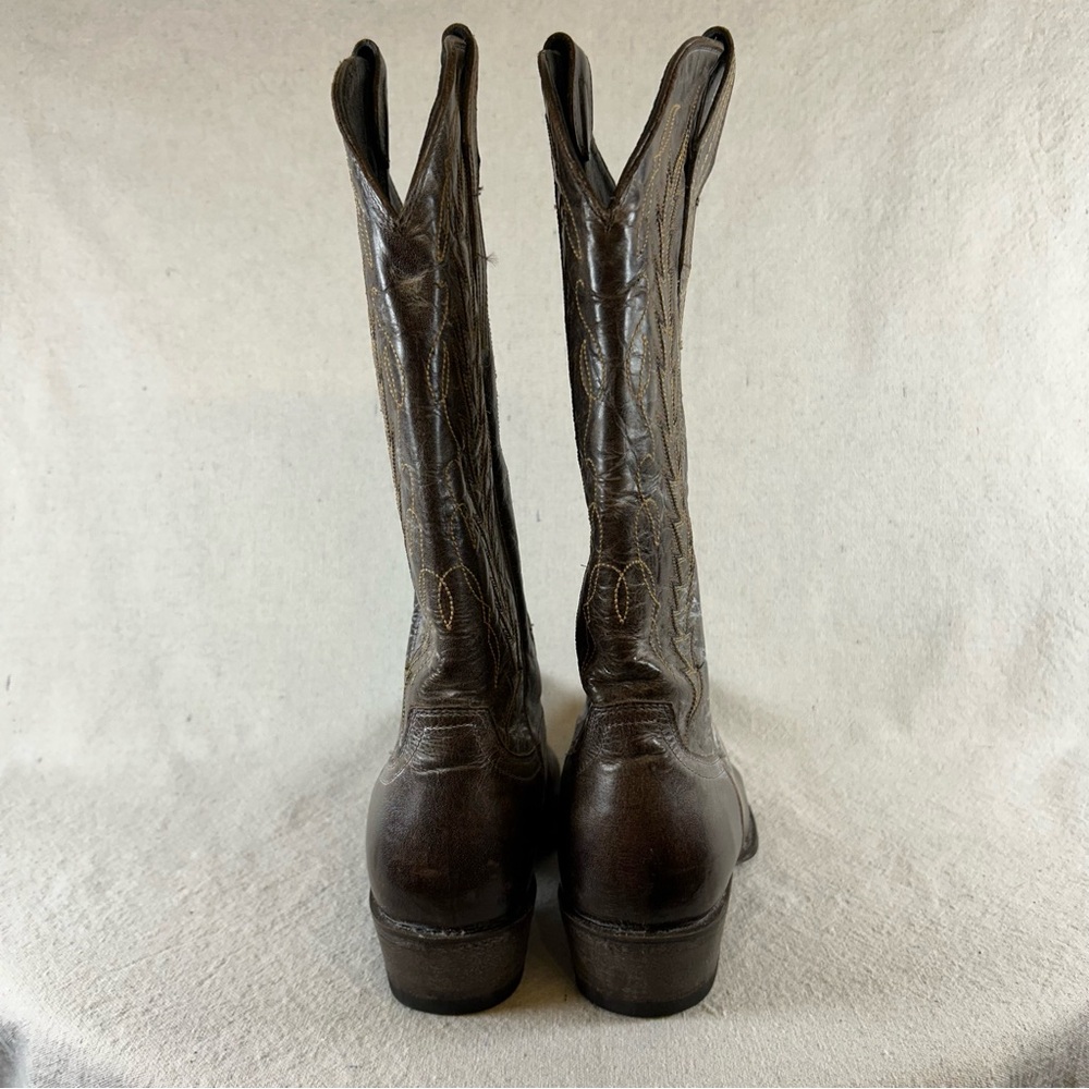 Cavender’s Women’s 8.5 Brown Leather Cowboy Boots - Picture 8 of 16